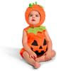 Spooktacular Creations Halloween Baby Pumpkin Costume, Cute Pumpkin Outfit with Hood For Toddler, Infants, Orange Sleeveless Halloween Costume for Dress Up Parties view 4