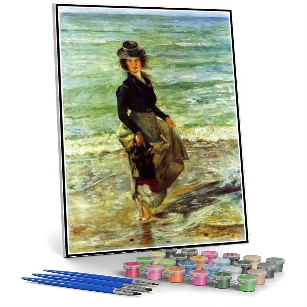 DIY Oil Painting Kit,Paddel Petermannchen Painting by Lovis Corinth Arts Craft for Home Wall Decor