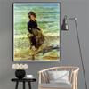 DIY Oil Painting Kit,Paddel Petermannchen Painting by Lovis Corinth Arts Craft for Home Wall Decor view 3