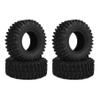 50 * 20mm Rubber Off Road TRX4M Tires with Brass 7mm Hex 1.0 Beadlock Wheels for 1/18 1/24 RC Crawler Car FCX24 SCX24 Upgrades (50 * 20mm-A) view 1