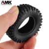50 * 20mm Rubber Off Road TRX4M Tires with Brass 7mm Hex 1.0 Beadlock Wheels for 1/18 1/24 RC Crawler Car FCX24 SCX24 Upgrades (50 * 20mm-A) view 3