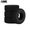 50 * 20mm Rubber Off Road TRX4M Tires with Brass 7mm Hex 1.0 Beadlock Wheels for 1/18 1/24 RC Crawler Car FCX24 SCX24 Upgrades (50 * 20mm-A) view 4