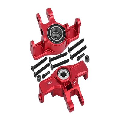 GPM Upgrades Aluminum 7075-T6 Front Knuckle Arms for 1/7 Unlimited Desert Racer 85076-4 RC Car (Red)
