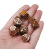 7Pcs Antique Metal Polyhedral Dices With Bag Copper Color For Dungeons Dragons Game view 4