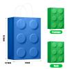YOTNUS   Building Block Party-Favor-Gift-Bags, Small Gift Bags with Handles, for Building Block Birthday Party Shower Decoration Supplies view 2