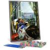 DIY Oil Painting Kit,Woman in A Deck Chair by The Window Painting by Lovis Corinth Paint by Number Kit On Canvas for Beginners view 1