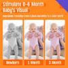 100 Pages Black White Colorful Baby Visual Stimulus Flashcard, 50 PCS High Contrast Baby Flashcards Sensory Toys for Newborn Infant Gift (2 Levels 0-6 Months, 5.5 X 5.5) view 4