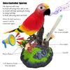 Tipmant Electronic Bird Toys Electric Parrots Animal Pets Move Chirp Realistic Home Office Room Decoration Kids Birthday Gifts (Red) view 2