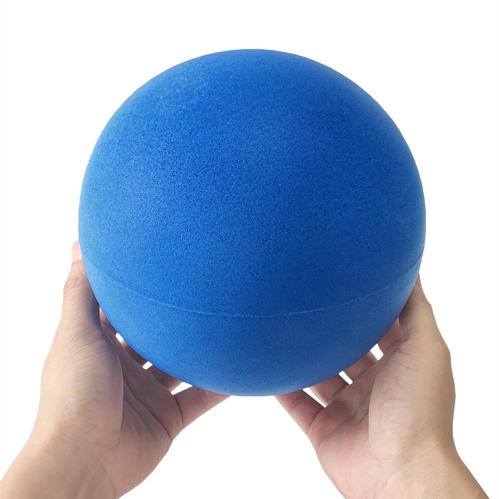 Ganjiang 7 Inches Soft No-Noise Foam Ball Sponge Kickball for Indoor Activity(Blue Color)