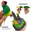 Tipmant Electronic Bird Toys Electric Parrots Animal Pets Move Chirp Realistic Home Office Room Decoration Kids Birthday Gifts (Green) view 4