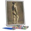 DIY Oil Painting Kit,Academy of Young Woman Painting by Eugene Delacroix DIY Oil Painting Paint by Number Kits view 1