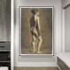 DIY Oil Painting Kit,Academy of Young Woman Painting by Eugene Delacroix DIY Oil Painting Paint by Number Kits view 2