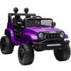 12V Ride On Car, Electric Car for Kids, 12V Ride on Toys, Kids Cars with 3 Speeds Adjustable w/Bluetooth, Parent Remote Control, Spring Suspension, AUX Port-Purple view 1