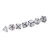 7Pcs Zinc Alloy Enamel Dices Set Polyhedral Solid Metal Dice Role Playing Game Dice Gadget RPG view 2