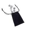 7Pcs Zinc Alloy Enamel Dices Set Polyhedral Solid Metal Dice Role Playing Game Dice Gadget RPG view 3