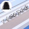 7Pcs Zinc Alloy Enamel Dices Set Polyhedral Solid Metal Dice Role Playing Game Dice Gadget RPG view 4