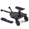 Universal Stroller Board, Stroller Glider Board with Detachable Seat Standing Board, Stroller Board Buggy Board Stroller Connector Rider Stroller Glider Board, Holds Children Up to 55lbs view 1