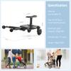 Universal Stroller Board, Stroller Glider Board with Detachable Seat Standing Board, Stroller Board Buggy Board Stroller Connector Rider Stroller Glider Board, Holds Children Up to 55lbs view 4