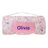 Nap Mat - Personalized Kids Naptime Mat - Rainbow Unicorn Print - Blanket and Pillow Sleeping Pads with Custom Name view 1