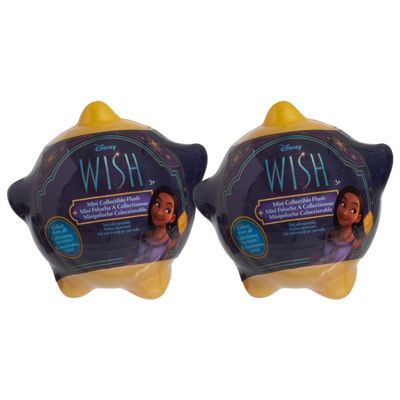 Disney Wish Mini Collectible Plush, 2 Blind Bag Inspired Capsules, Easter Basket Fillers, Gifts, Presents, Kids Toys for Ages 2 Up by Just Play