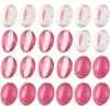 Liliful 24 Pcs Breast Cancer Awareness Footballs Pink Ribbon Stress Balls for Breast Awareness Gifts Football Party Favors Stress Relief Supplies for Women Men view 1