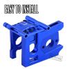 RCMYou Aluminum Center Diff Mount/Differential Cover Mount/Sliding Motor Mount Upgrades Part for 1/8 Typhon/Kraton/Notorious/Outcast/Talion 6S BLX,1/7 Mojave 6S BLX/Limitless,Navy Blue view 3