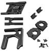 RCMYou Aluminum Center Diff Mount/Differential Cover Mount/Sliding Motor Mount Upgrades Part for 1/8 Typhon/Kraton/Notorious/Outcast/Talion 6S BLX,1/7 Mojave 6S BLX/Limitless,Black view 1