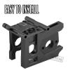 RCMYou Aluminum Center Diff Mount/Differential Cover Mount/Sliding Motor Mount Upgrades Part for 1/8 Typhon/Kraton/Notorious/Outcast/Talion 6S BLX,1/7 Mojave 6S BLX/Limitless,Black view 3