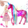BETTINA Large Unicorn & Princess Doll Set with Lights & Sounds - Magical Unicorn Toys, 11.5 Inch Dolls, Horse Playset, Unicorn Gifts for Girls Ages 3-8 view 1