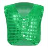 Huimingda Kids Boys Shiny Sequined Vest Jacket Hip-hop Jazz Dance Stage Performance Waistcoat Tops Fancy Costumes Green 10-12 Years view 1