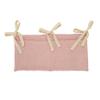 Surakey Baby Diaper Caddy Organizer, Diaper Stacker, Baby Crib Hanging Pocket with Straps Classified Storage Bag Organizer for Nursery Diapers Wipes Baby Essentials (Pink) view 1
