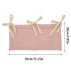 Surakey Baby Diaper Caddy Organizer, Diaper Stacker, Baby Crib Hanging Pocket with Straps Classified Storage Bag Organizer for Nursery Diapers Wipes Baby Essentials (Pink) view 2