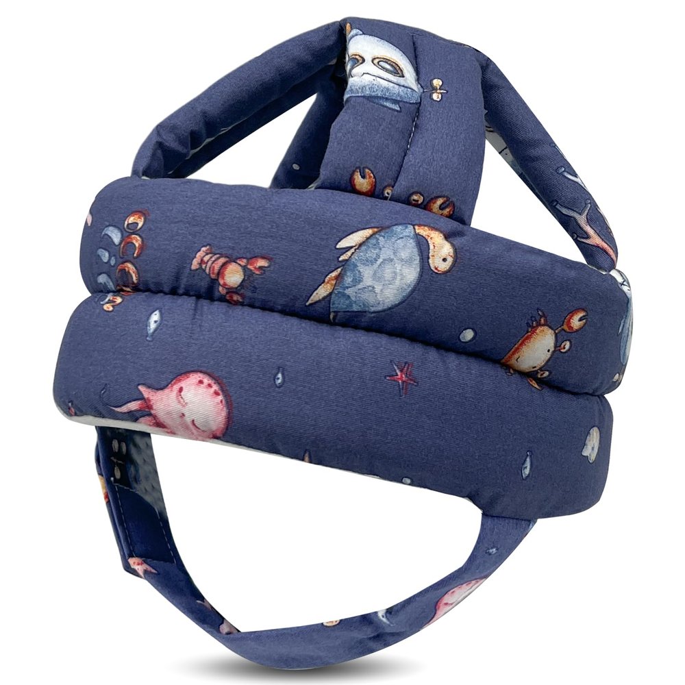 Baby Head Protector for Crawling Walking, Baby Helmet Adjustable No Bumps and Soft Cushion, Infant Safety Cap for Kid Learning to Walk (Staly I)