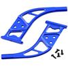 RCMYou Aluminum Rear Wing Mount Upgrades Part for 1/7 Infraction 6S BLX Limitless,2PCS Alloy Rear Wing Body Mount Support Frame Hops Up,Navy Blue view 1