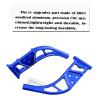 RCMYou Aluminum Rear Wing Mount Upgrades Part for 1/7 Infraction 6S BLX Limitless,2PCS Alloy Rear Wing Body Mount Support Frame Hops Up,Navy Blue view 3