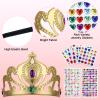 AHIER 23 Pieces Foam Crowns Set, DIY Party Princess Tiaras Crowns Make Your Crowns With Diamond Sticker (Style 2) view 3