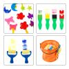 ABEIER Washable Finger Paint Kit for Toddlers, 12 Colors with Paint Tools, Safe Non-Toxic, Baby Safe Paint for Hand and Feet, Mess Free Art Supplies for Kids, DIY Crafts, Kids Gifts, Ages 3+ view 4