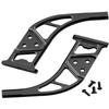 RCMYou Aluminum Rear Wing Mount Upgrades Part for 1/7 Infraction 6S BLX Limitless,2PCS Alloy Rear Wing Body Mount Support Frame Hops Up,Black view 1