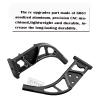 RCMYou Aluminum Rear Wing Mount Upgrades Part for 1/7 Infraction 6S BLX Limitless,2PCS Alloy Rear Wing Body Mount Support Frame Hops Up,Black view 3