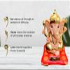 RSGM 5" Inch Moving Hands Solar Ganesha Statue for Car Dashboard/Home/Office view 2