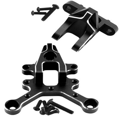 Rcarmumb Front & Rear Center Brace Mount Upgrades Part for 1/8 Kraton Outcast Notorious Talion 6s BLX,1/7 Felony Infraction Mojave 6S BLX Limitless Mojave Roller,Replace #ARA320500,Black