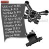 Rcarmumb Front & Rear Center Brace Mount Upgrades Part for 1/8 Kraton Outcast Notorious Talion 6s BLX,1/7 Felony Infraction Mojave 6S BLX Limitless Mojave Roller,Replace #ARA320500,Black view 2