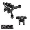 Rcarmumb Front & Rear Center Brace Mount Upgrades Part for 1/8 Kraton Outcast Notorious Talion 6s BLX,1/7 Felony Infraction Mojave 6S BLX Limitless Mojave Roller,Replace #ARA320500,Black view 4