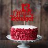 1 PCS 13 Official Teenager Cake Topper Glitter 13th Birthday Cake Pick Decorations for Teen 13th Birthday Party Supplies Red view 4