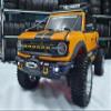 H-TECH RC CNC Aluminum Metal Face Bar Front Bumper & Winch & LED Kit for Traxxas TRX4 Ford New 2021 Bronco 1/10 Accessories (Gold) view 2
