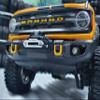 H-TECH RC CNC Aluminum Metal Face Bar Front Bumper & Winch & LED Kit for Traxxas TRX4 Ford New 2021 Bronco 1/10 Accessories (Gold) view 3