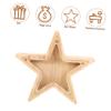 Cabilock Star Piggy Bank for Kids Decorative Coin Shape Money Box Wooden Acrylic Kids Money Box Bank view 3