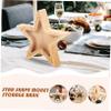 Cabilock Star Piggy Bank for Kids Decorative Coin Shape Money Box Wooden Acrylic Kids Money Box Bank view 4