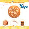 Liliful 100 Pcs Hamburger Bulk Yo Yo Toys Plastic Burger Party Favors for Kids Adults String Toys for Student Training Party Game Gifts Goody Bag Favors Classroom view 3