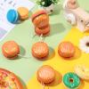 Liliful 100 Pcs Hamburger Bulk Yo Yo Toys Plastic Burger Party Favors for Kids Adults String Toys for Student Training Party Game Gifts Goody Bag Favors Classroom view 4